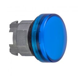 Schneider Electric ZB4BV063S 22 round cap blue grooved indicator light