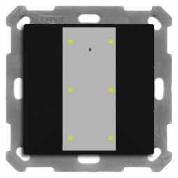MDT BE-TA55P606.02 KNX push button sensor Plus UP v2 | 6-way | matt black