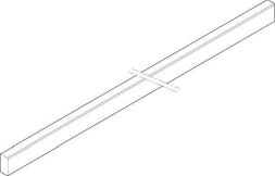 ABN 3FB 20x10x745mm horizontal CU-rail (XCUW123)