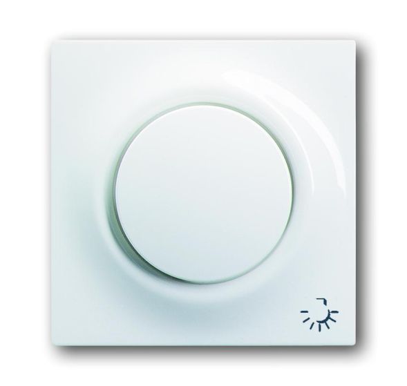Busch-Jaeger 1789 LI-74 central plate, with operating button and neon lamp alpine white