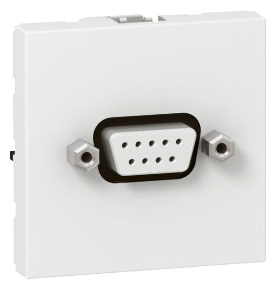 Legrand 078765 connection unit MOSAIC D-SUB 9p screw 2mod ws, (white)