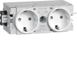 TEHALIT GS20009010 2-way socket pure white C-profile