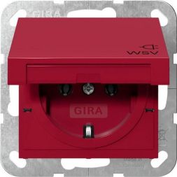 Gira 4454108 KD WSV System 55 Red Socket SCHUKO