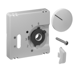 Alre-It UN990062 JZ-004.110 55x55mm glossy pearl white cover for room temperature controller