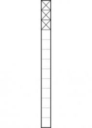 Siedle KSF 613-3 W communication pedestal freestanding in white