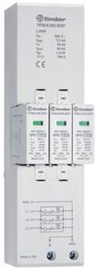 Finder 7P.03.8.255.S007 Type 1+2 for three-phase TN-C networks 7.5kA combined arrester
