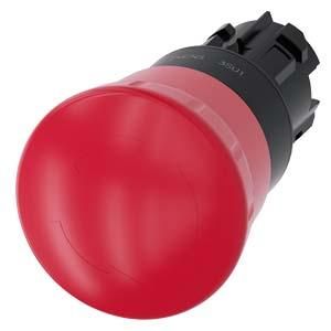 Siemens 3SU1000-1HB20-0AA0 emergency stop mushroom pushbutton 22mm round red rotary release