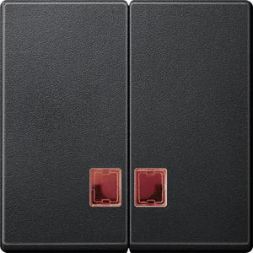 MERTEN MEG3456-0414 double rocker anthracite System M