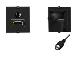 Bachmann 917.189 frame 1xHDMI 90°+1xmini jack