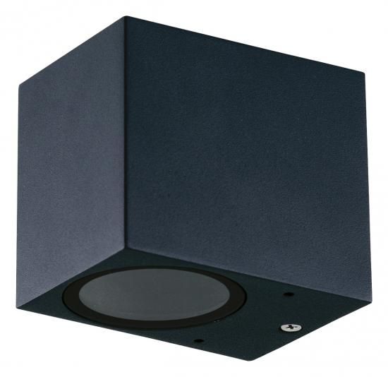 EVN 637115 IP44 GU10 max. 11W 1-flame anthracite recessed wall spotlight