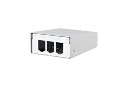 METZ CONNECT for 3xRJ45 modules AP pure white surface-mounted housing, 130861-0302-E