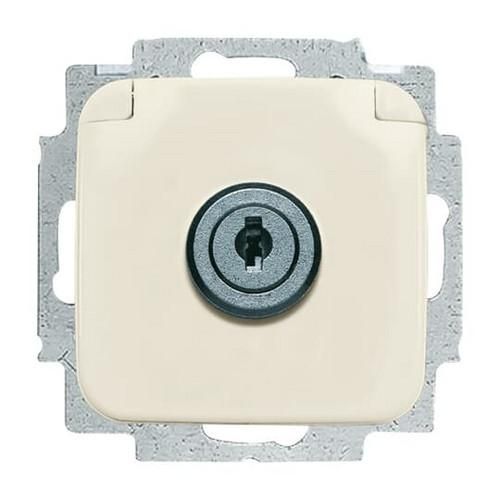 Busch-Jaeger 20 EUKSL-212 SCHUKO® socket insert, with hinged cover white