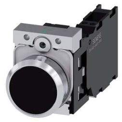 Siemens 3SU1150-0AB10-3FA0 push button 22mm round black 1S1OE
