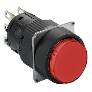 Schneider Electric XB6EAW4B1P Round red LED 24V 1W illuminated push button