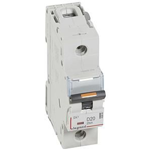 Legrand 409808 Circuit breaker DX3 D20A 1P 25KA 1, 5M