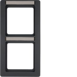 Berker 10126016 frame with label field anthracite including Berker Q.1