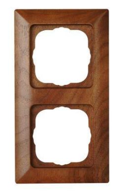 Kopp 306635061 MILANO 2-way walnut cover frame