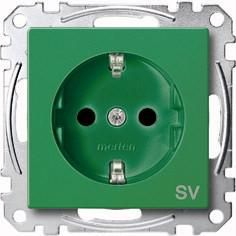 MERTEN MEG2300-0304 SCHUKO socket green System M