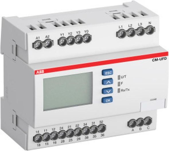 ABB Stotz-Kontakt CM-UFD.M22M, mains feed-in monitoring relay 3We,LL=0-540VAC,LN=0-312VAC,ModbusRTU, 1SVR560731R3700