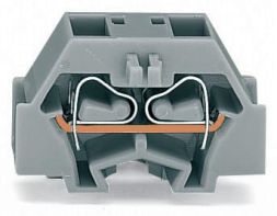 Wago 260-343 4-L.TERMINAL 1.5 QMM L-GREY WITH LOCKING FOOT