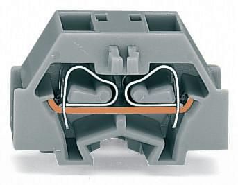 Wago 260-343 4-L.TERMINAL 1.5 QMM L-GREY WITH LOCKING FOOT