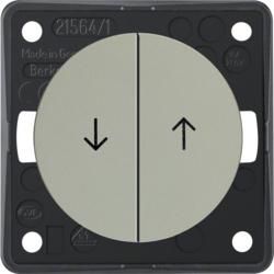 Berker 936532524 Blind rocker switch with imprint symbol arrow stainless steel, lacquered Integro Flow
