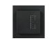 MÜLLER TS 38.11 knxTS KNX room temperature controller | Binary/analog input, manual setpoint temperature adjustment, flush-mounted | jet black | 55x55 mm