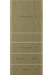 Gira 2134607 rocker set 4-way, labelable System 55 Bronze