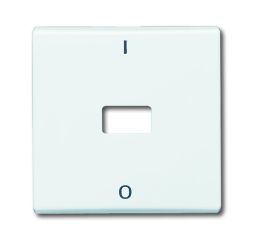 Busch-Jaeger 2108-32 rocker switch, with print, open for symbol white