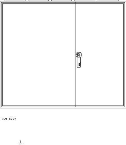 ABN earthed IP43 1300x1100x210mm wall housing (SV57)