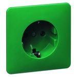 Hochköpper 00567121 D 80.6611 SI green socket SCHUKO