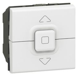 Legrand 077026 blind switch MOSAIC 2mod ws, (white)