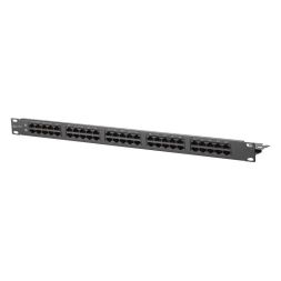 METZ CONNECT 130886-0203-E UAE 50X8(4) Cat.3 19&amp;#039; 1HE black telephone patch panel