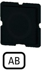 Eaton 173TQ25 button plate, black, AB , 090822