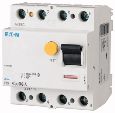 Eaton PXF-100/4/05-A residual current device, 100A, 4p, 500mA, type A, 102884