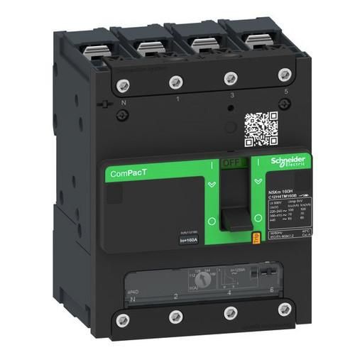 Schneider Electric C12N6TM125B ComPacT NSXm 125A TM125D 4P3D 50kA/415V molded case circuit breaker