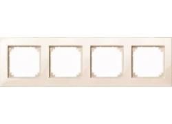 MERTEN 515444 frame 4-way white glossy