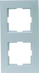 HHG 92511902 Novella cover frame 2-way color silver
