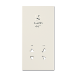 Jung SOLS7522PL cover 1-way, shavers only, Duroplast, LS series, white