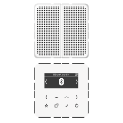Jung DABCD1BTWW Smart Radio DAB+ Bluetooth®, Set Mono, CD Series, alpine white