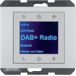 Berker 29847003 UP DAB+ Kx alu matt Radio Touch