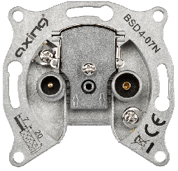 Axing BSD4-07N 2-port antenna socket CATV