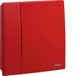Hager RFS100D wireless indoor siren red