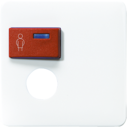 Jung CD071BWW cover for Ackermann, type 73071, 73075 A, red, CD series, alpine white