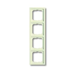 Busch-Jaeger 1724-182K future® linear cover frame, 4-way frame ivory white