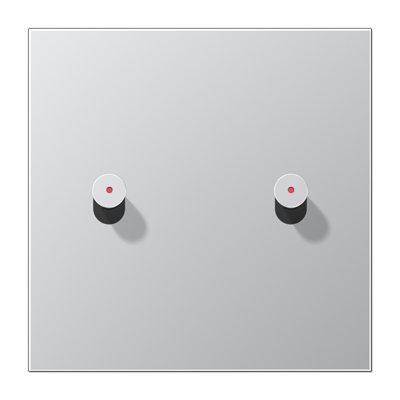 Jung AL12-5KOK0 cover with rocker arm with dome, cone, 1-way, 2 rocker arms, LS 1912 series, aluminium