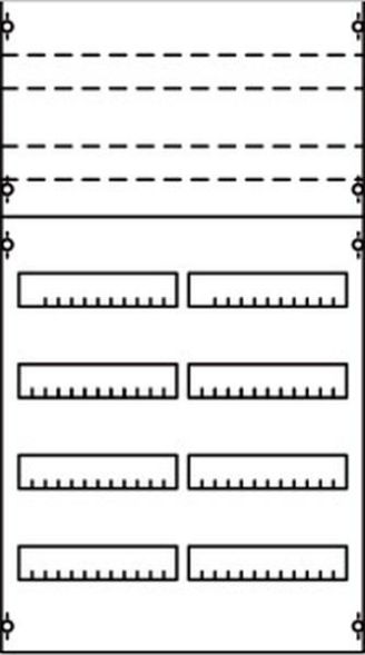 ABB Striebel &amp;amp; John 2V2KA DIN rail device module row spacing 125mm, 6RE / BH2, 2FB, 2CPX037625R9999