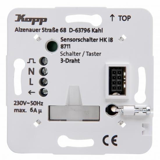 Kopp 871100010 UP HKi8 switch/button 3-wire power unit
