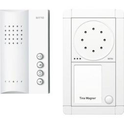 Ritto RGE1891370 Portier Audio Set hands-free unit 1 WE, white/white