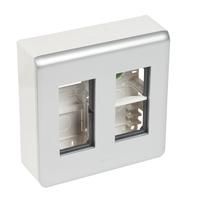 Legrand 079082 AP-Multibox MOSAIC AP 2x4mod alu , (Aluminium)